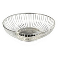 Silver Plated Oval Wire Fruit Basket (11"x9")